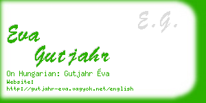 eva gutjahr business card